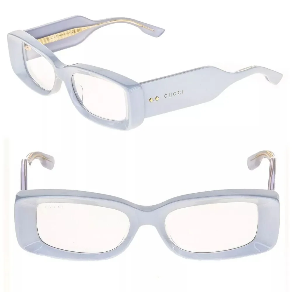 NWT Gucci GG1528S-005-53 White Oval 53mm Sunglasses